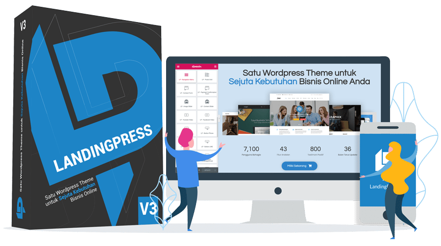 LandingPress Tema WordPress Theme Premium
