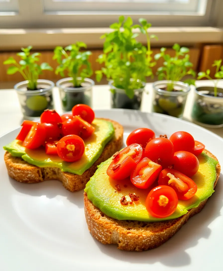 10 Healthy Meals You Can Make in 15 Minutes (Your Taste Buds Will Thank You!) - 4. Avocado Toast with Cherry Tomatoes